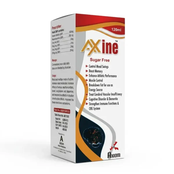 Axine™ Sugar Free 120ml Syrup – Comprehensive Cognitive, Metabolic & Immune Support