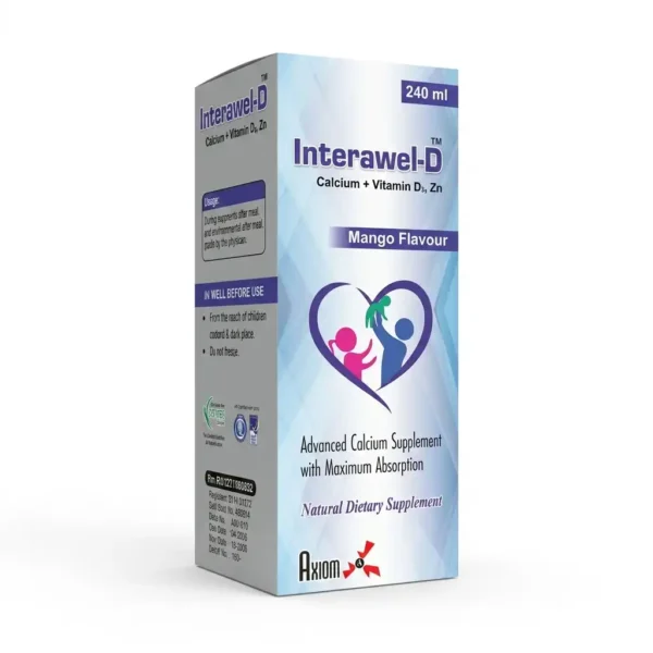 Intrawel D 240ml Syrup – Advanced Calcium Supplement with Maximum Absorption