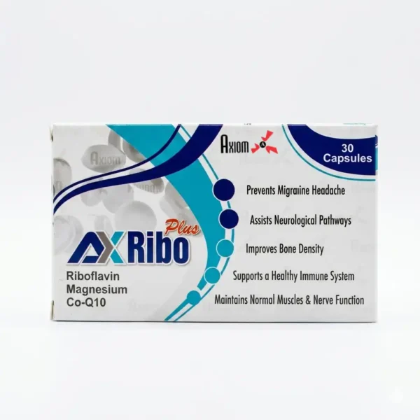 AxRibo Plus Capsules: Advanced Triple Action Defense Against Migraines and Neurological Dysfunction