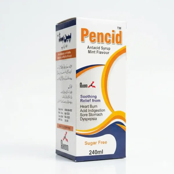 Pencid™ 240ml Antacid Syrup – All Natural Herbal Matrix for Fast, Soothing Acid Relief