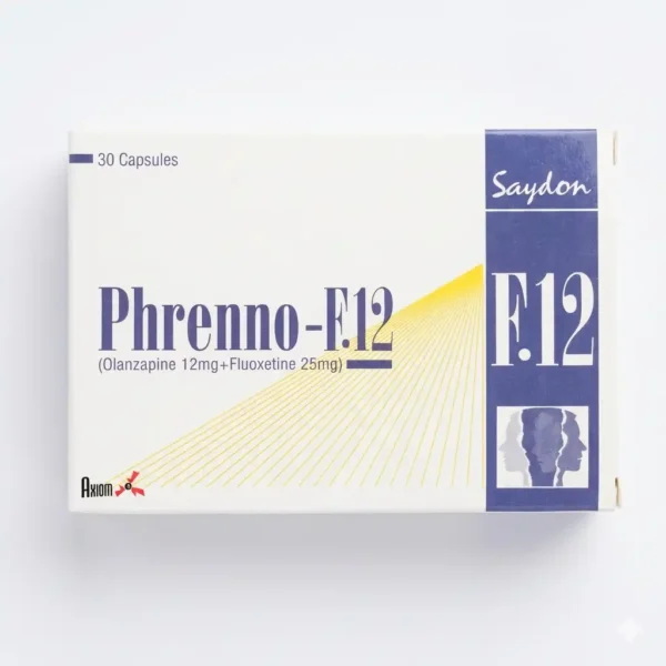 Phrenno F 12 (Olanzapine 12mg + Fluoxetine 25mg) Capsules – Synergistic Bipolar Depression Therapy