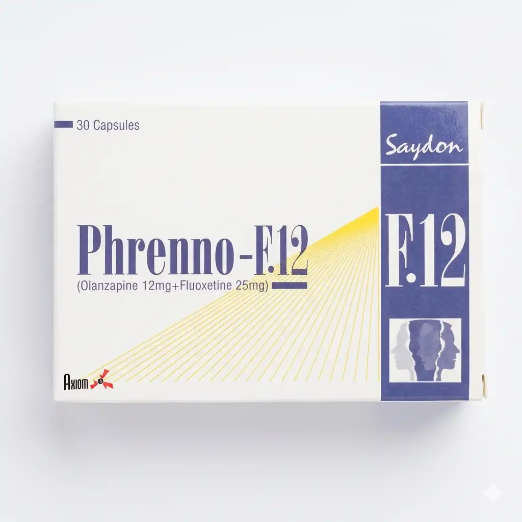 Phrenno F 12 (Olanzapine 12mg + Fluoxetine 25mg) Capsules – Synergistic Bipolar Depression Therapy