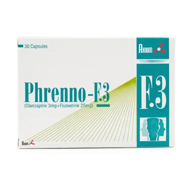 Phrenno F 3 (Olanzapine 3mg + Fluoxetine 25mg) 30 Capsules
