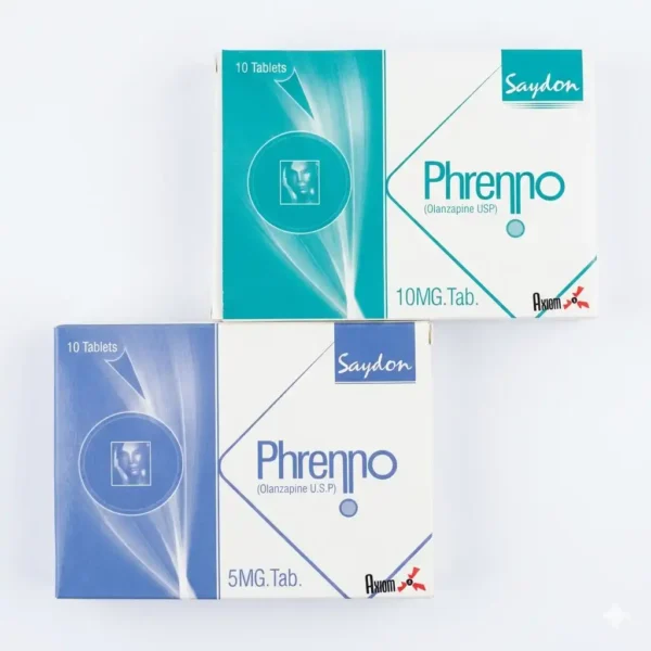 Phrenno (Olanzapine) 5mg & 10mg Tablets – Advanced Atypical Antipsychotic for Schizophrenia & Bipolar Mania