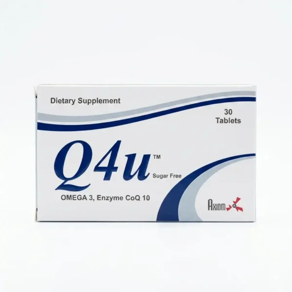 Q4U Sugar Free Tablets – Premium Co Enzyme Q10 & Omega 3 Dietary Supplement