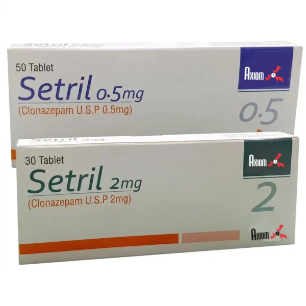 Setril (Clonazepam) 0 5mg & 2mg Tablets
